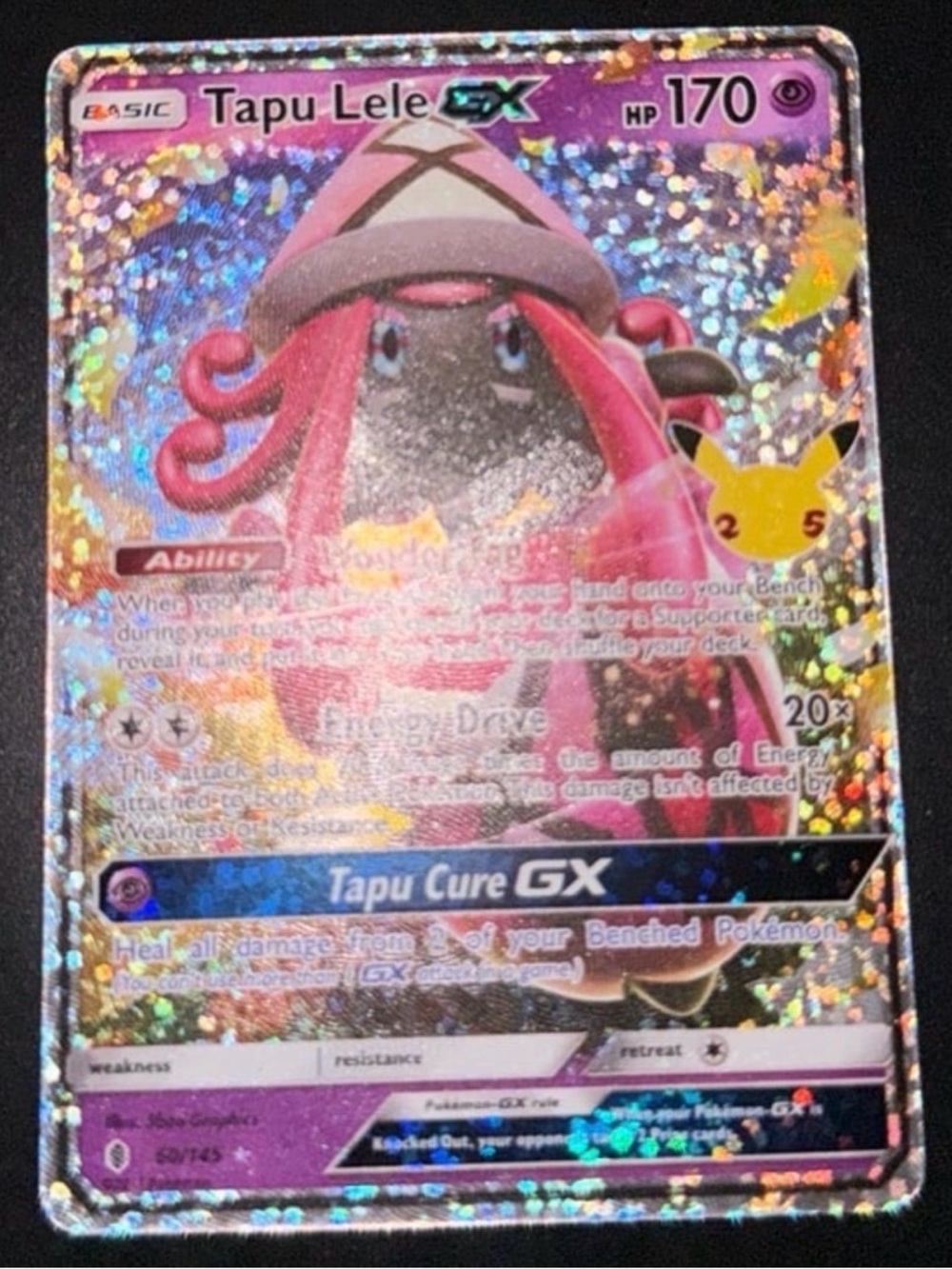 Tapu Lele GX 60/145 Set 25th Celebrations Anniversary deck 2021 stamped released